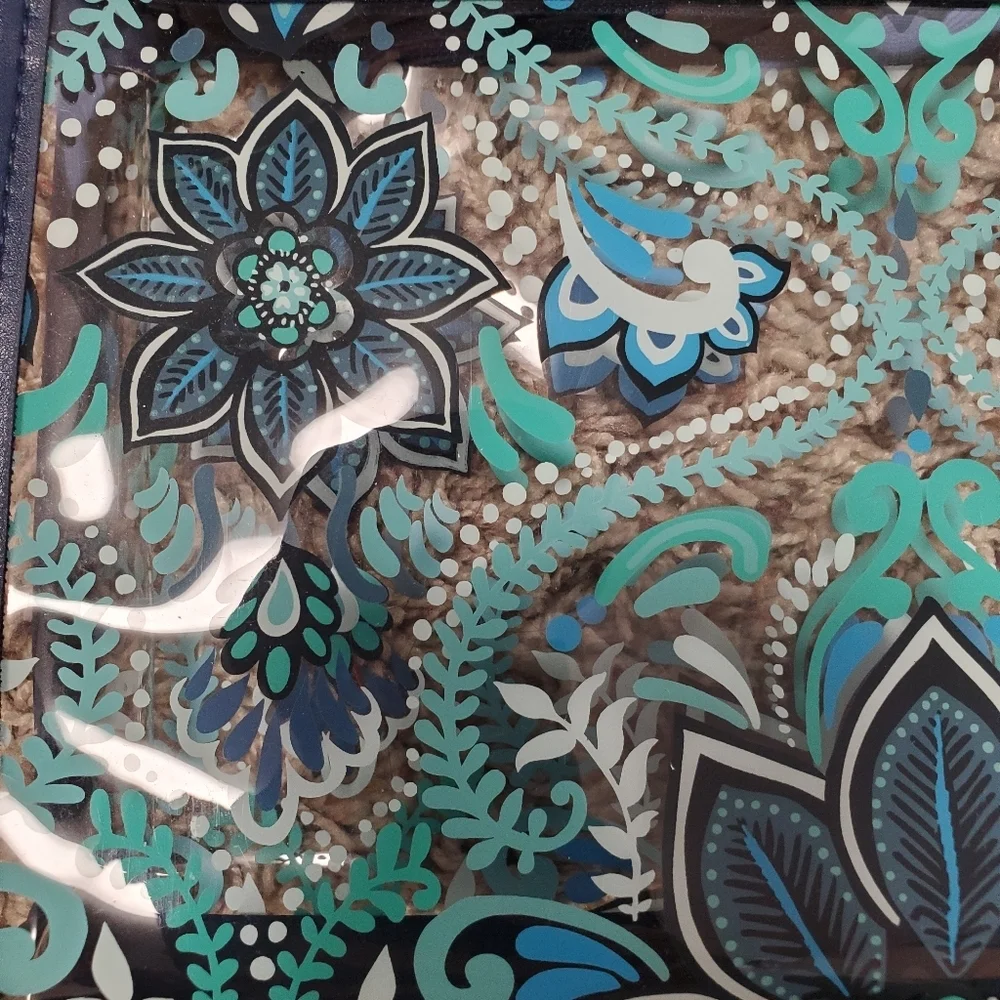 Vera Bradley Factory Style Clear Beach Wristlet NWT